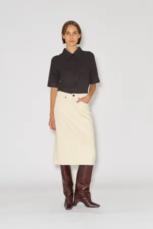 TMRW Hepburn Pencil Skirt - Ecru