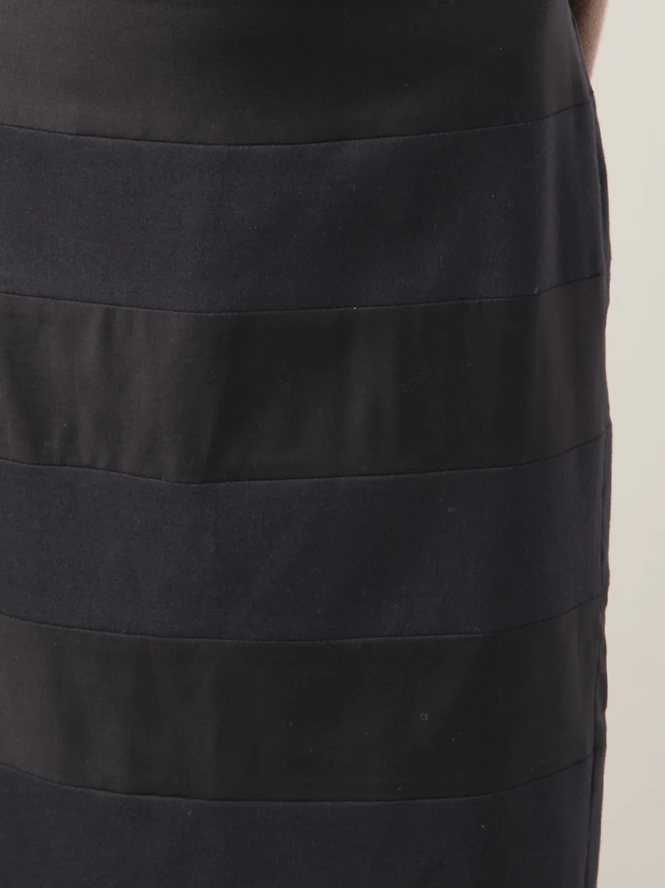 Tonal Stripe Pencil Skirt