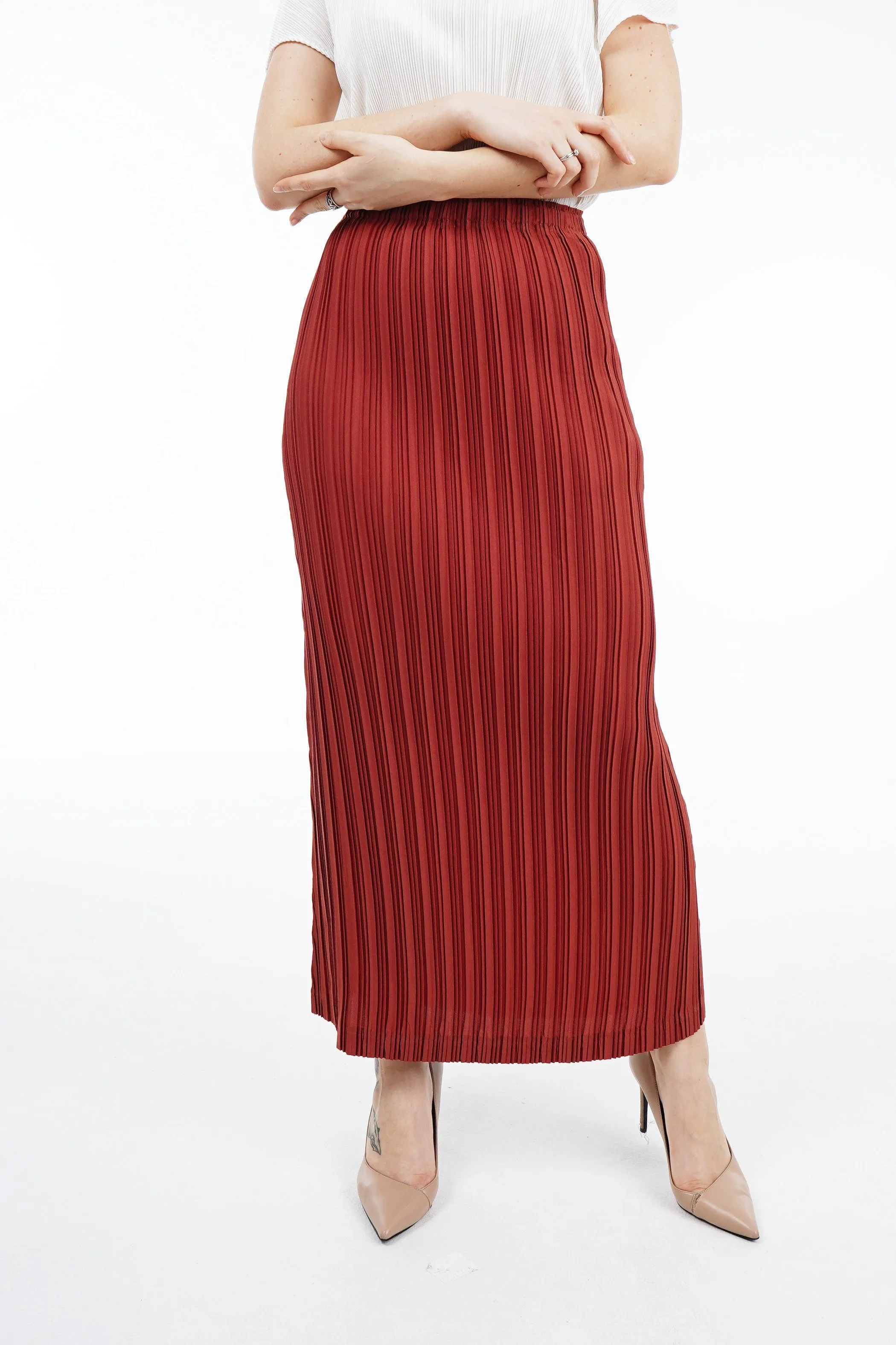 Tyler Pleated Pencil Skirt