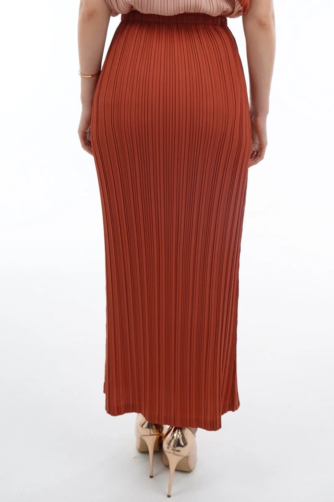 Tyler Pleated Pencil Skirt