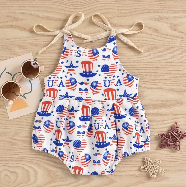 USA Independence Day Romper