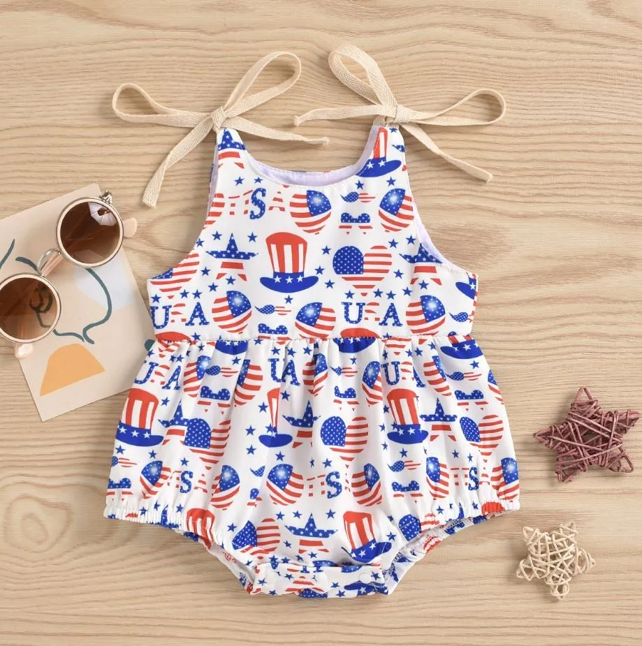 USA Independence Day Romper