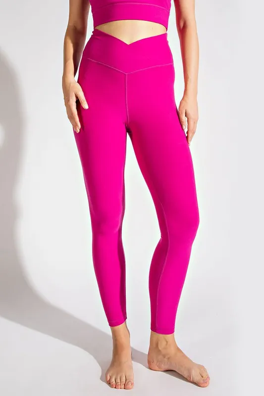 V Waist Full Length Leggings • More Colors