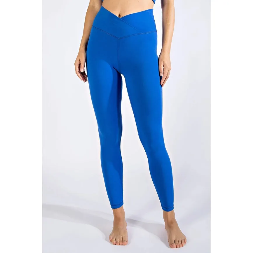 V Waist Full Length Leggings Royal