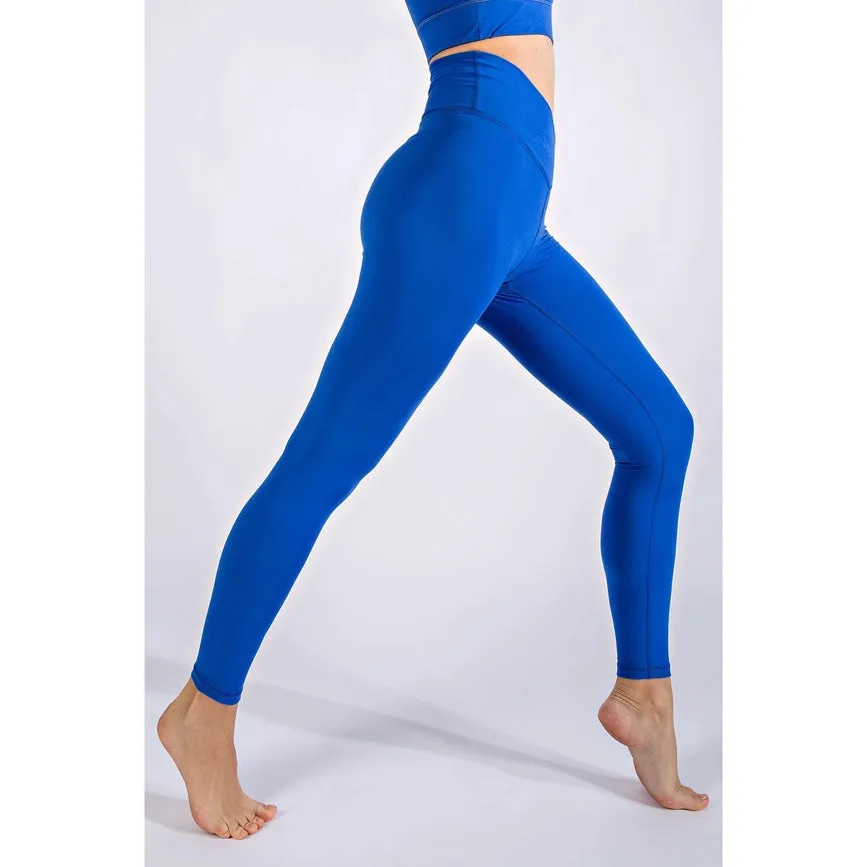 V Waist Full Length Leggings Royal