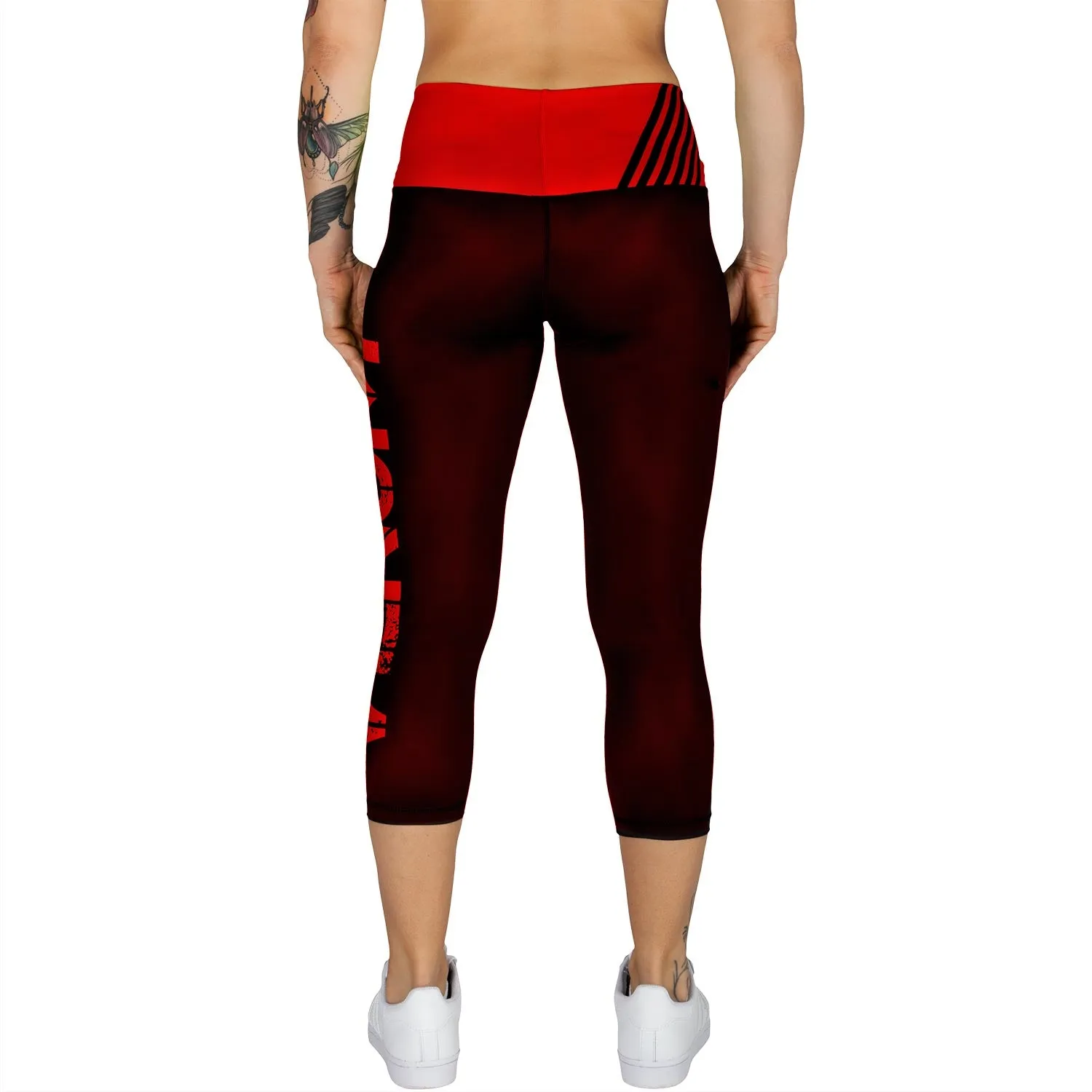 Venum Power Cropped Leggings - Black/Red