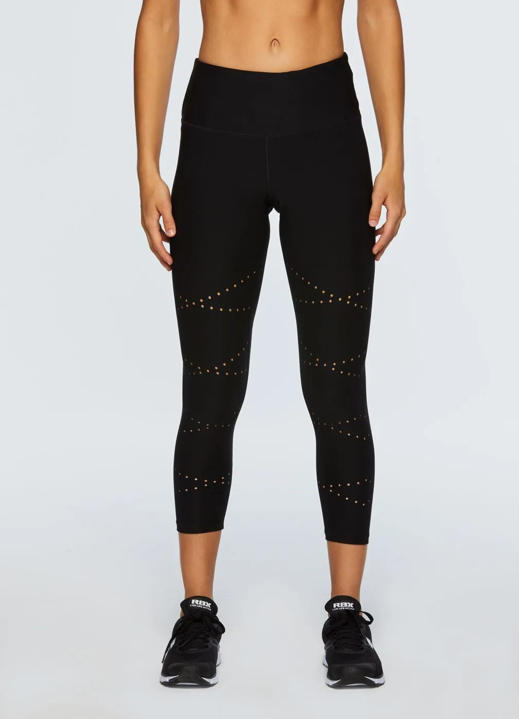 Vortex Pin Hole Cropped Yoga Leggings