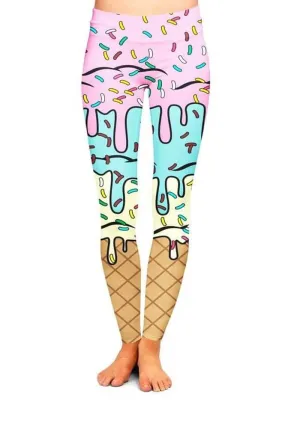 Waffle Ice Cream Leggings