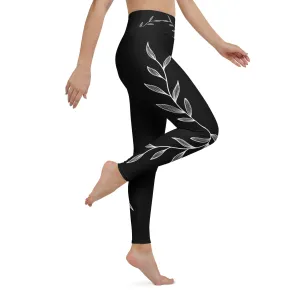 Whispering Willow Black Leggings