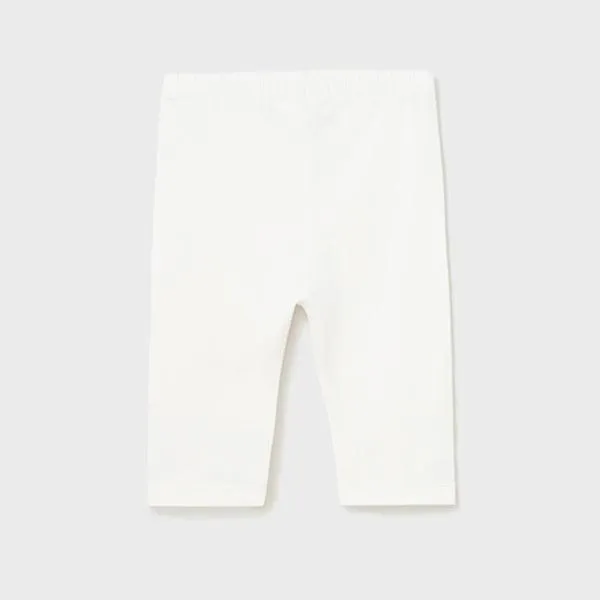 WHITE SHORT LEGGINGS FOR BABY GIRLS