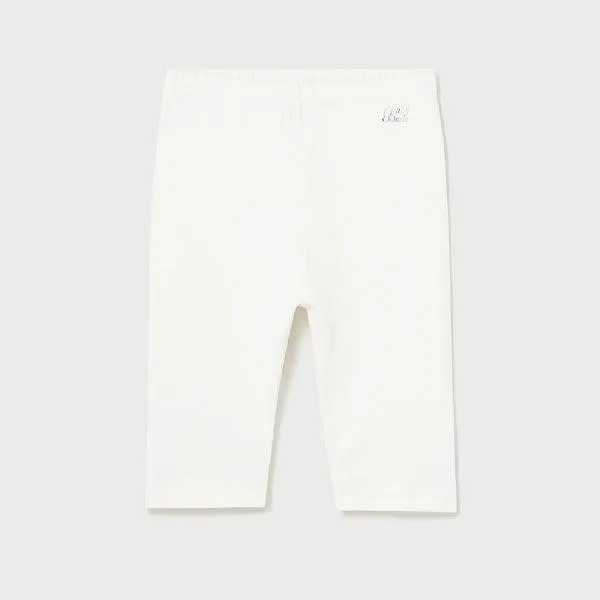 WHITE SHORT LEGGINGS FOR BABY GIRLS