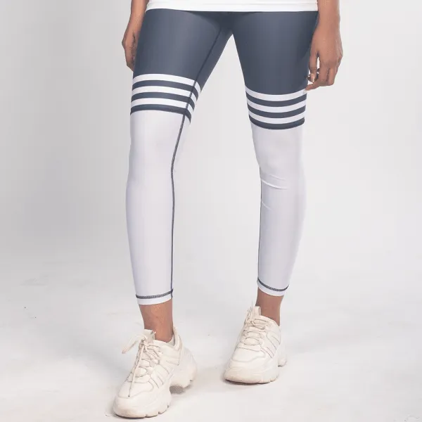 White Striker Leggings