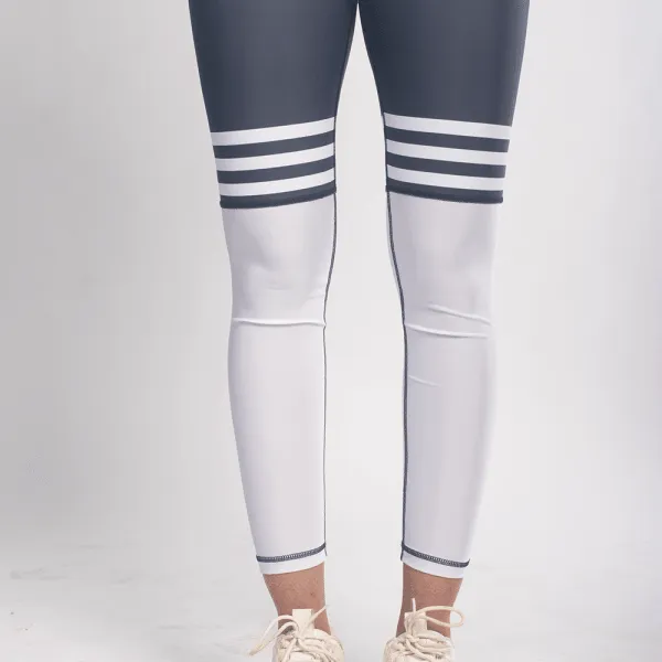 White Striker Leggings