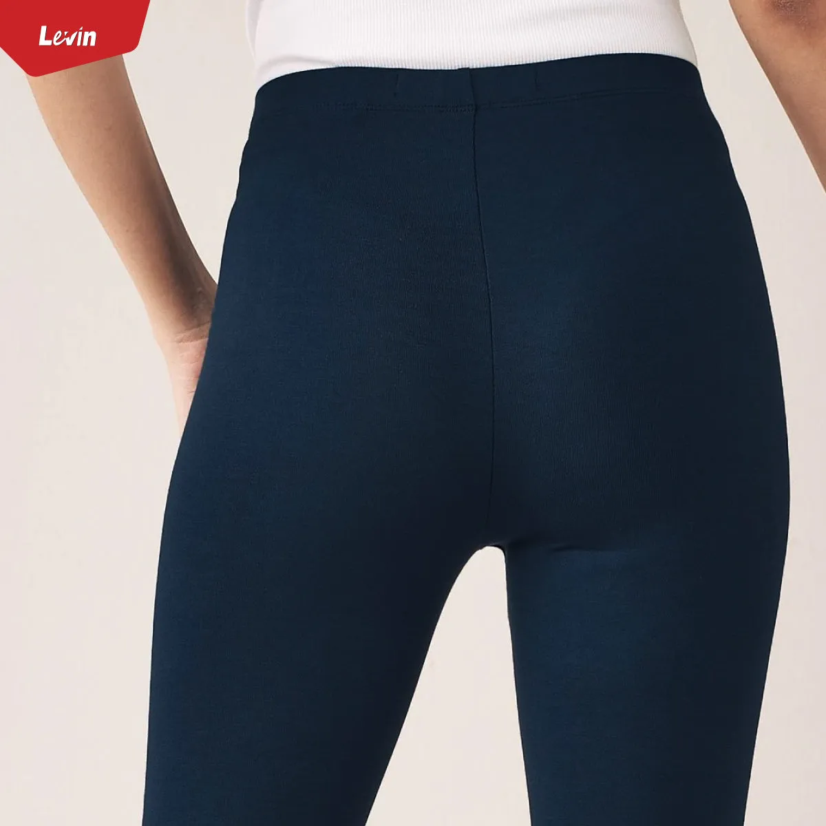 Women Basic Cotton Cropped Length Leggings