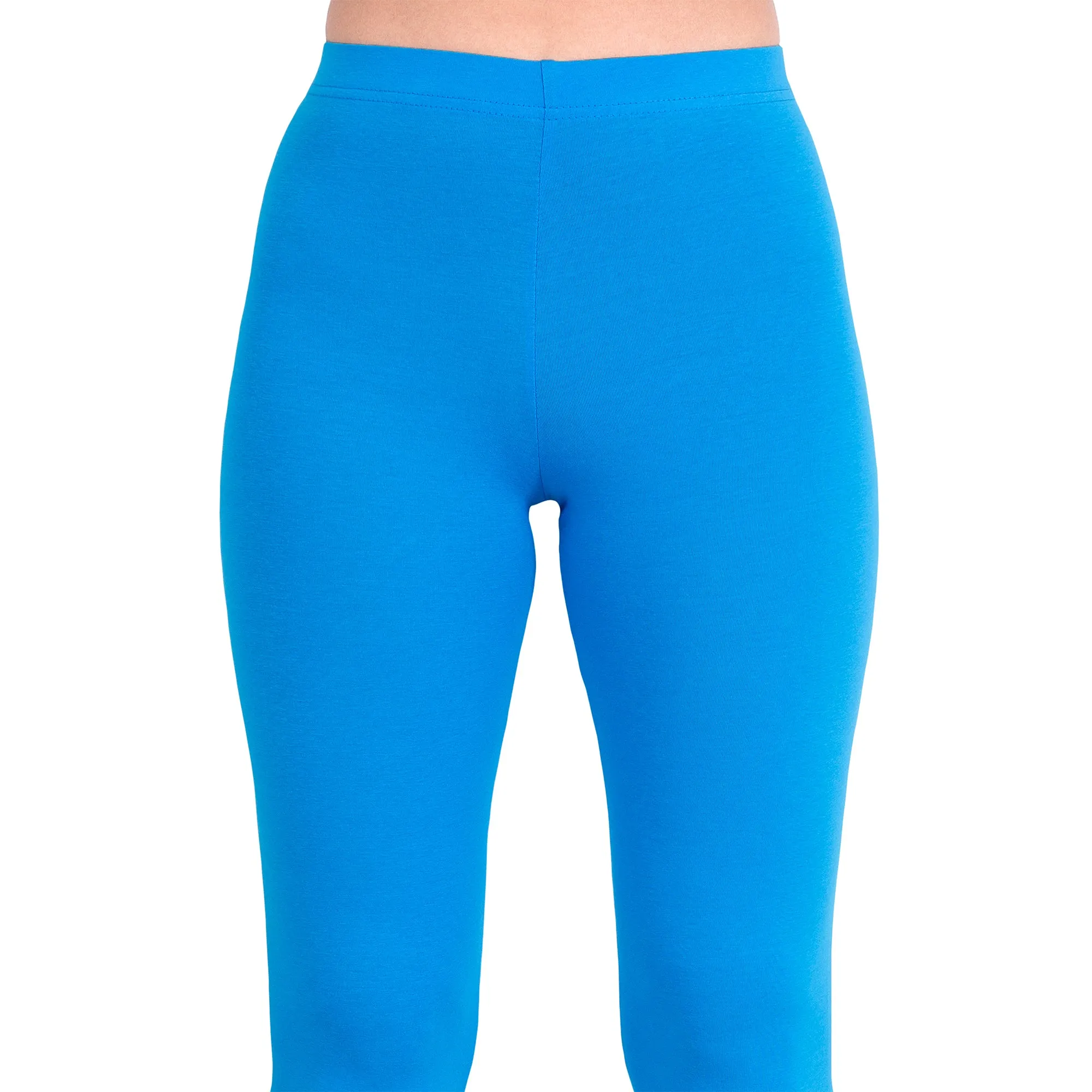 Women French Blue Ankle Length Legging