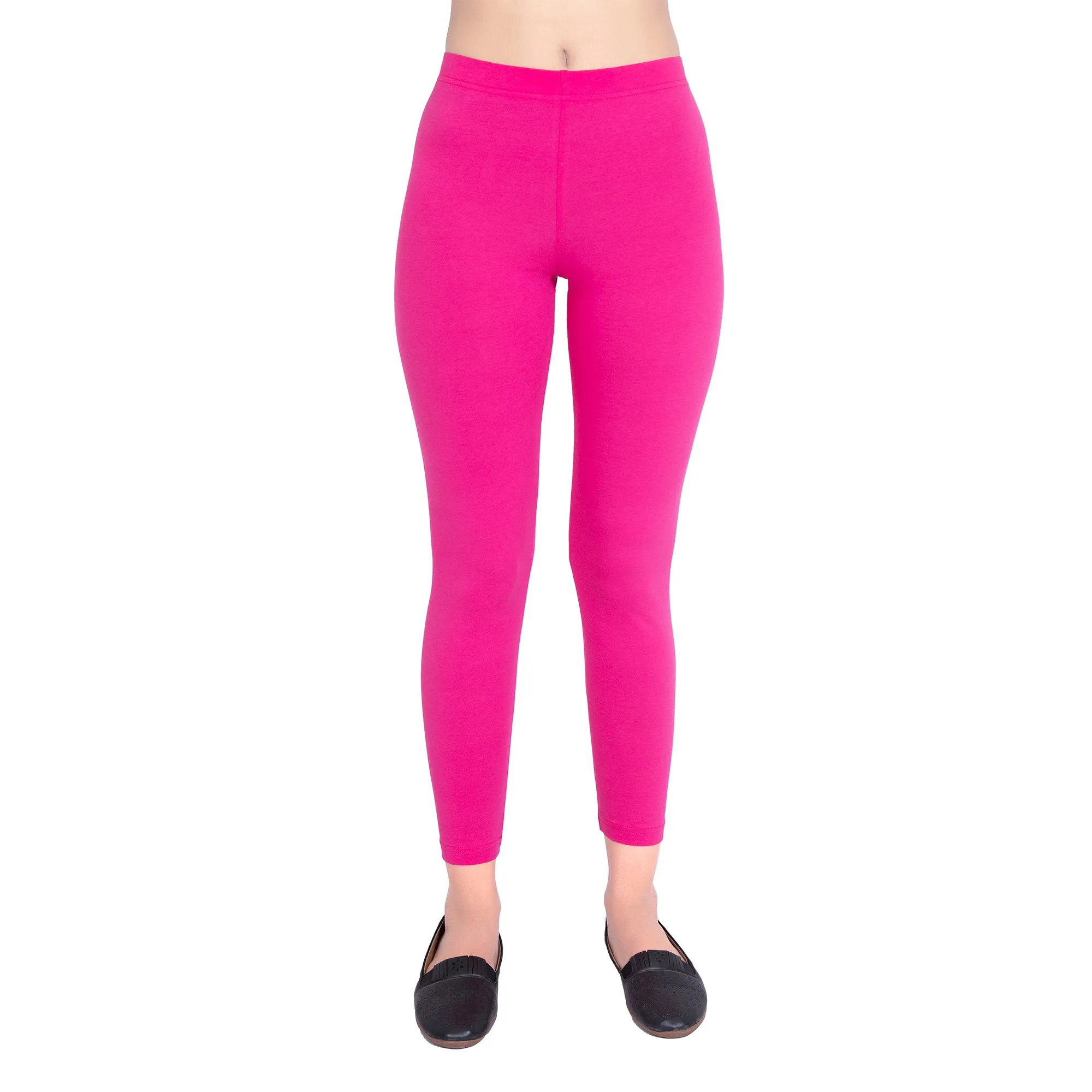 Women Fuchsia Ankle Length Legging