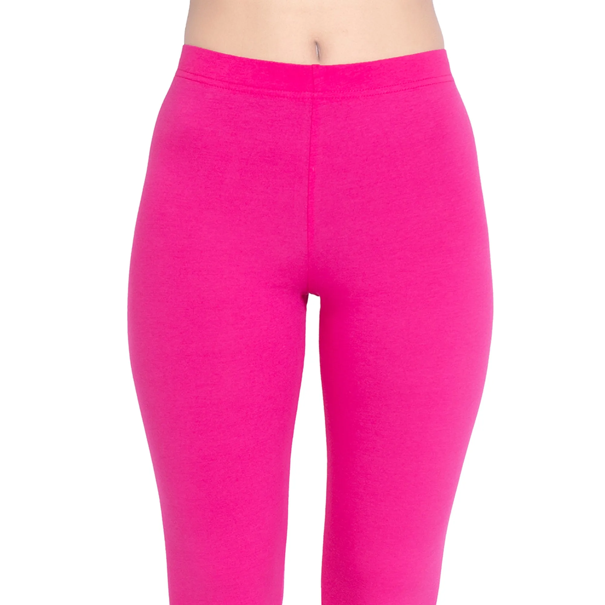 Women Fuchsia Ankle Length Legging