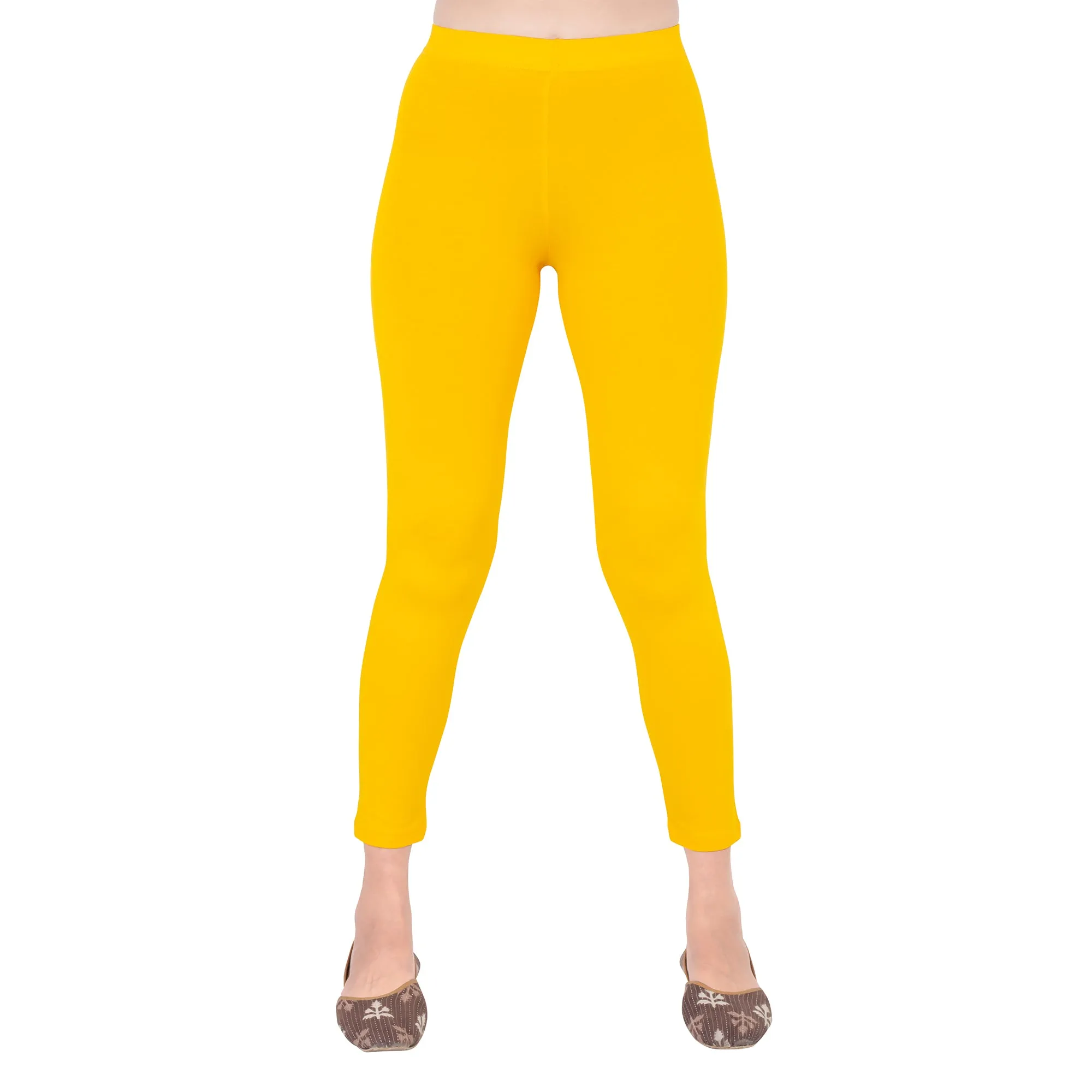 Women Gold Ankle Length Legging