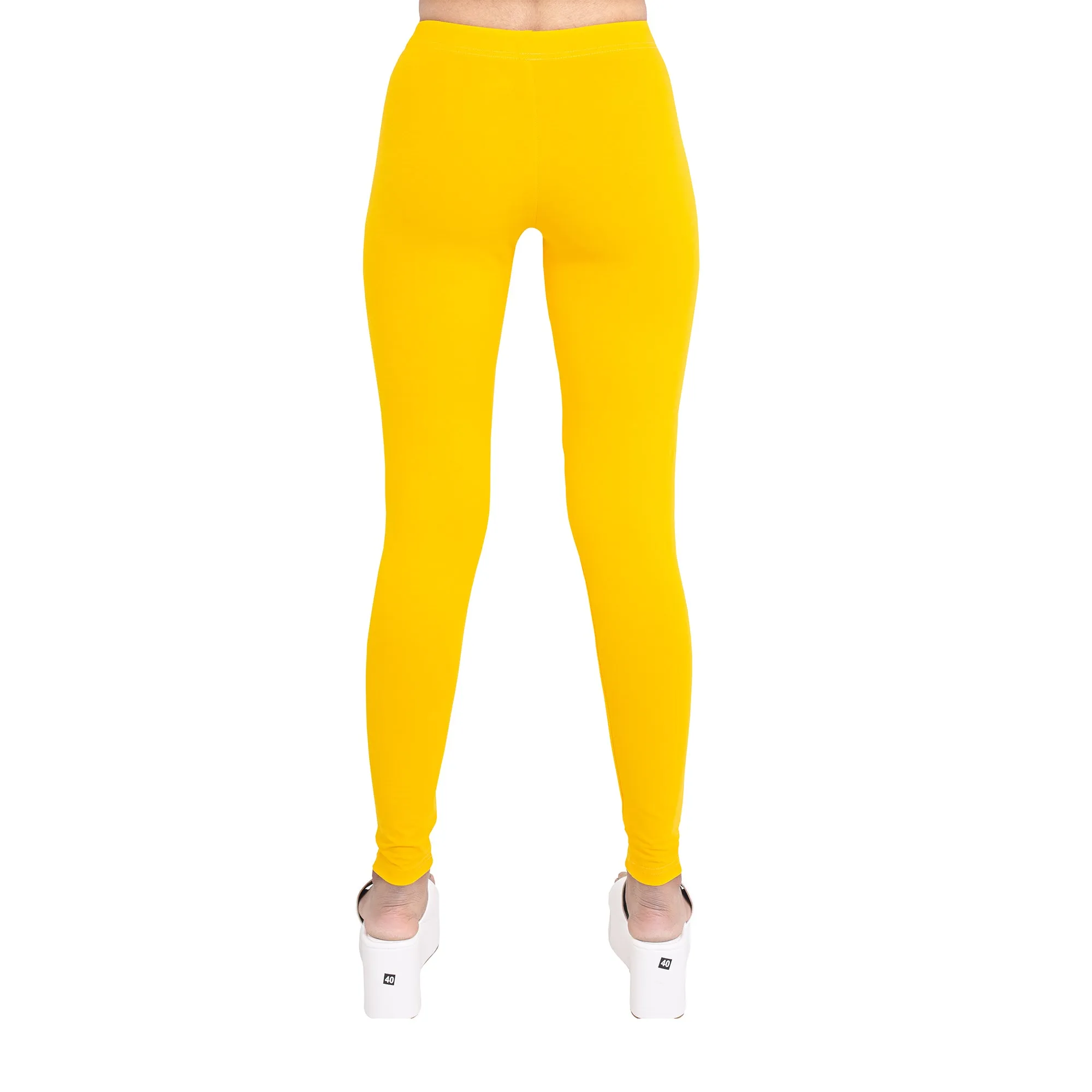 Women Gold Breathable Long Length Legging