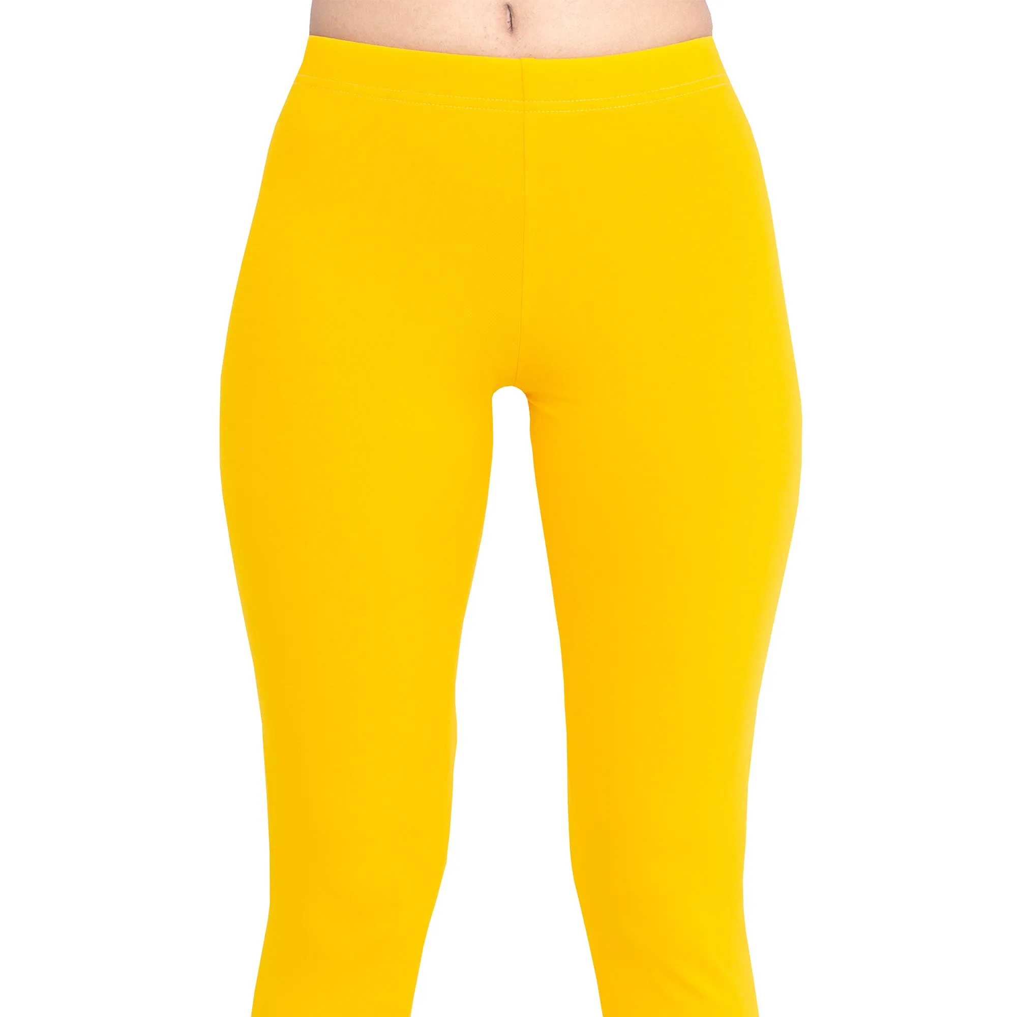 Women Gold Breathable Long Length Legging