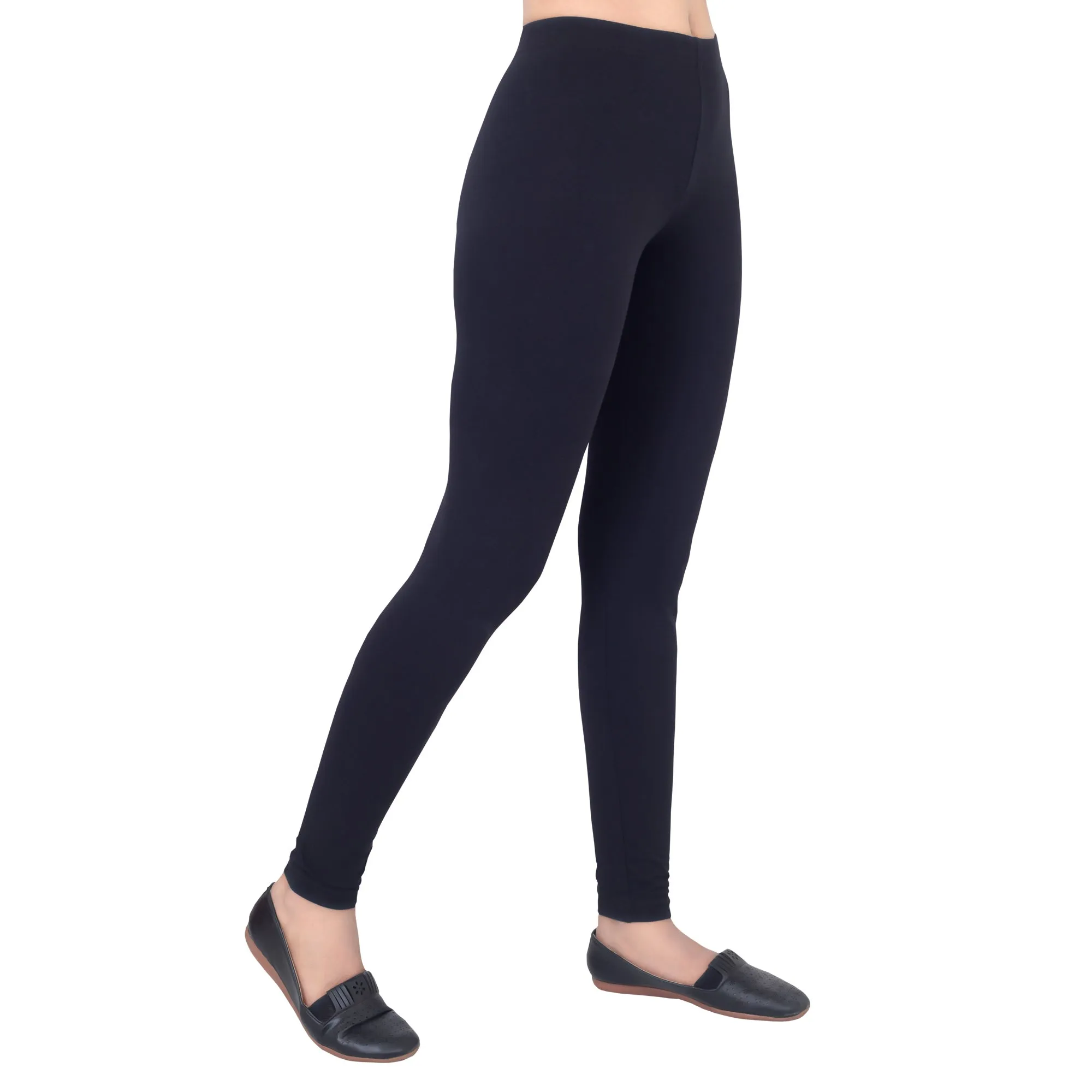 Women Navy Breathable Long Length Legging