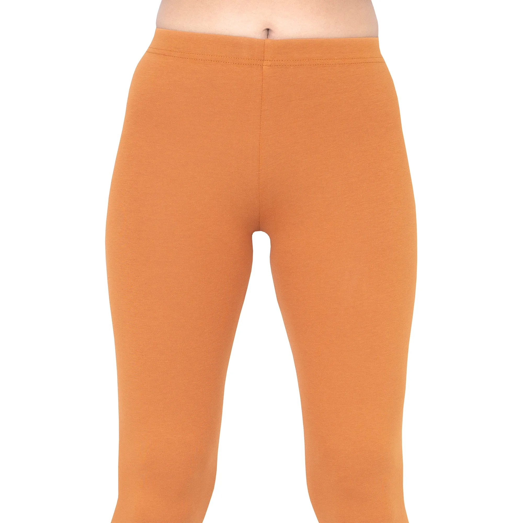 Women Rust Ankle Length Legging