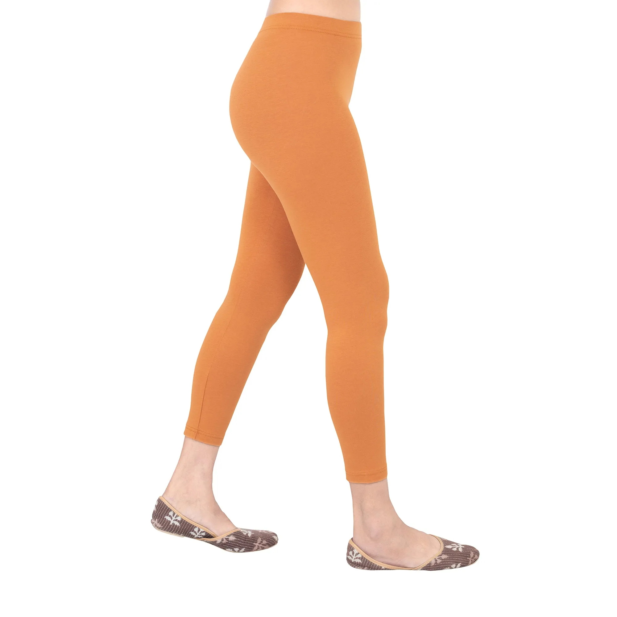 Women Rust Ankle Length Legging