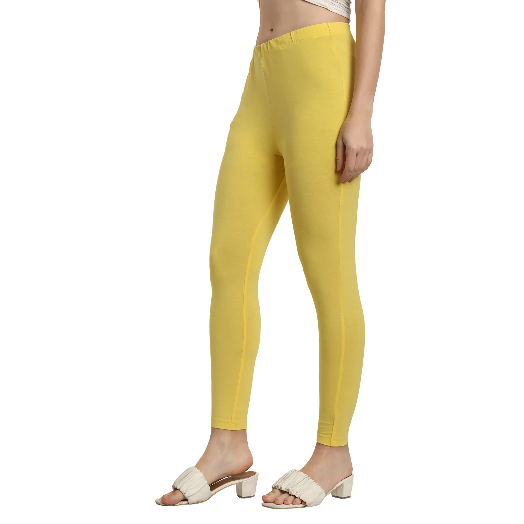 Women Sun Flower Ankle Length Legging