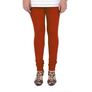 Women's Cotton Churidar leggings (Free Size) - Scarlet Red