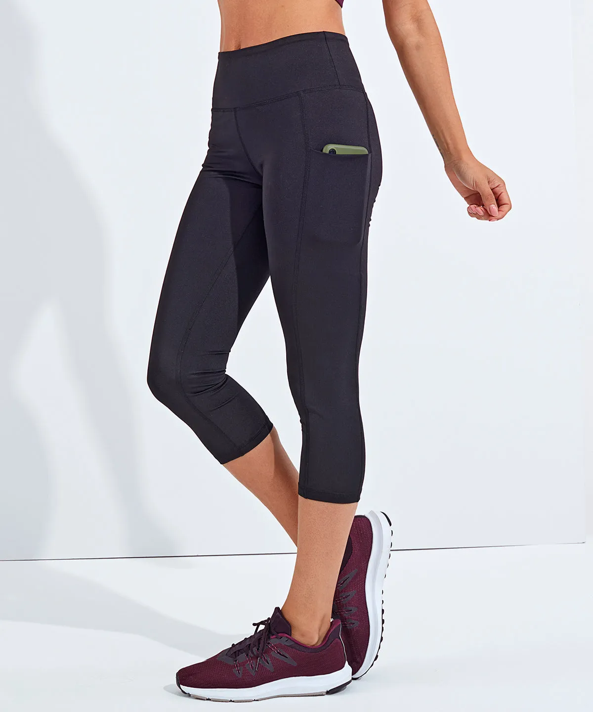 Women's TriDri Performance Pocket Crop Leggings {TR530}