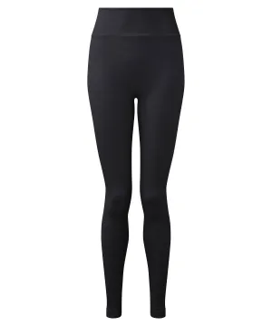 Womens TriDri® recycled seamless 3D fit multi-sport flex leggings | Black