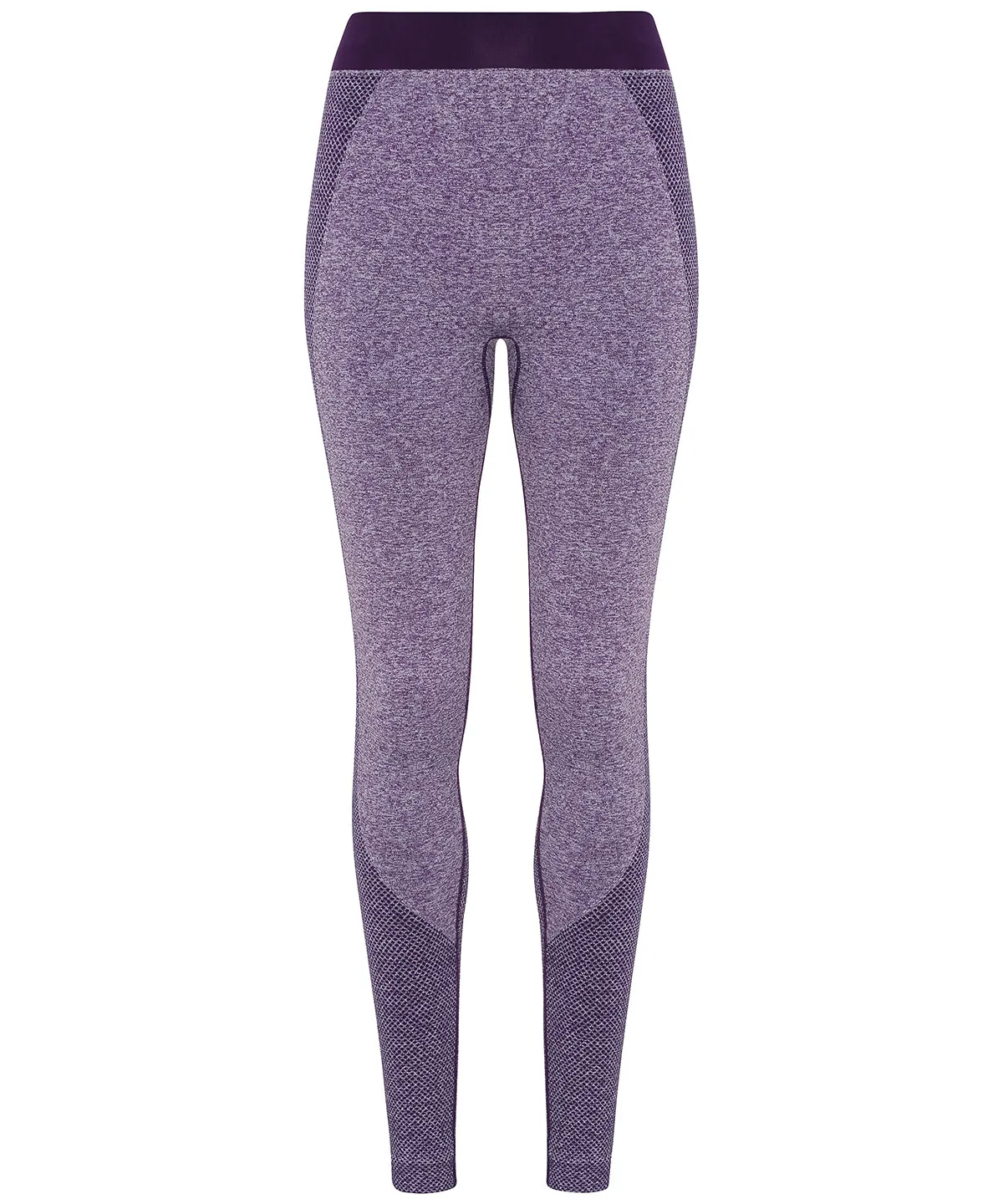 Womens TriDri® seamless 3D fit multi-sport sculpt leggings | Purple