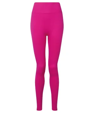 Womens TriDri® seamless 3D fit multi-sport sculpt solid colour leggings | Fuchsia