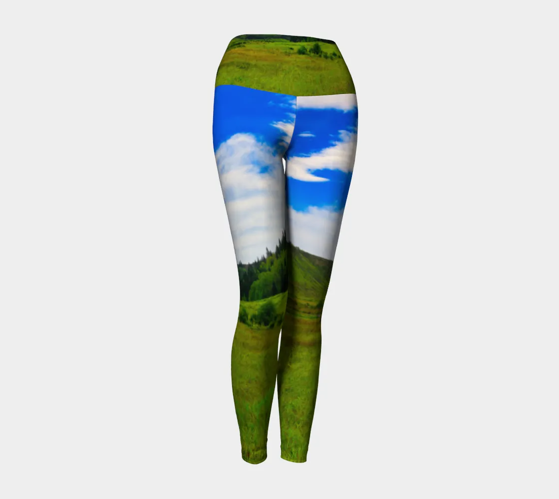 Women's Yoga Leggings - Big Hill Springs Park Entrance