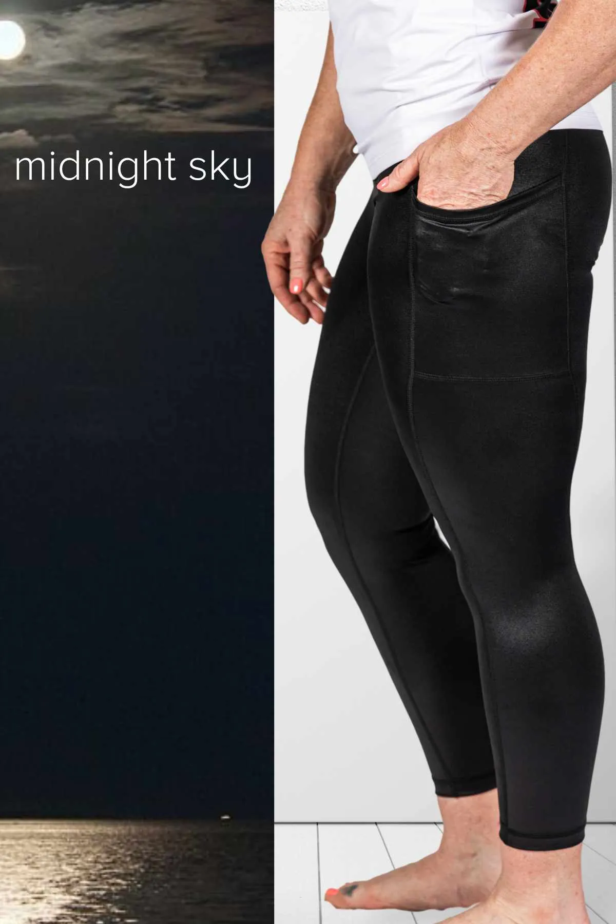 Worlds Ultimate Black Majestic CT Free 7/8 Pocket Leggings