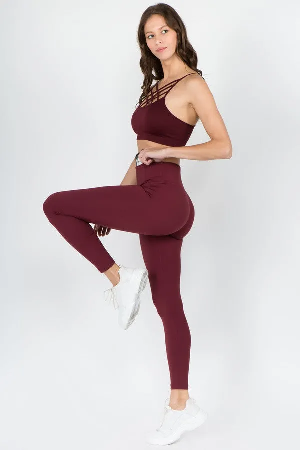 Xen Active Wear Leggings w/ Hidden Waistband Pocket