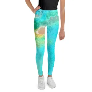 YOUTH LEGGINGS : TROPICAL WATER MOVEMENT