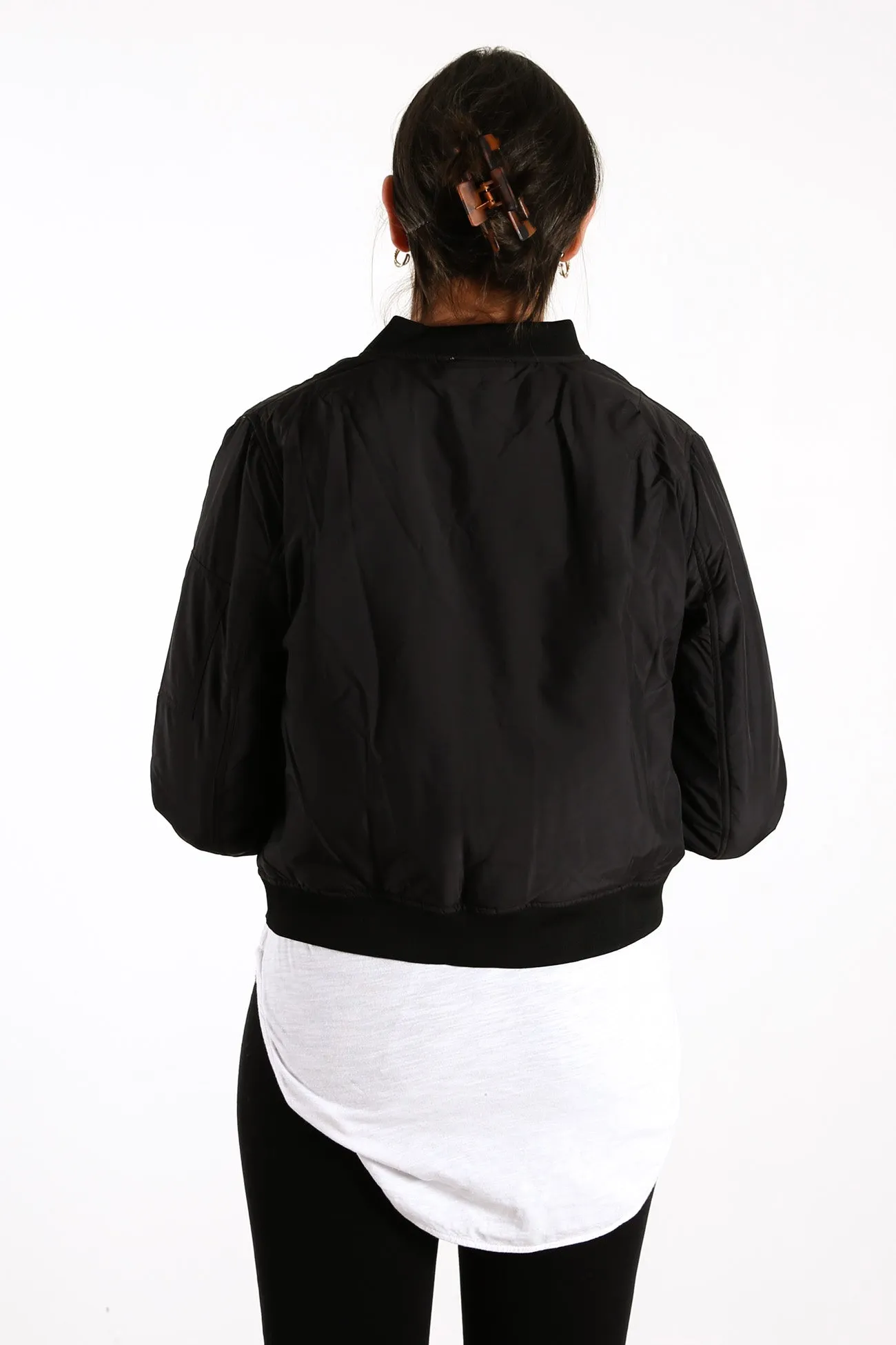 Zoe Bomber Jacket Black